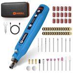 HARDELL Cordless 5 Variable Speed Mini Rotary Tool Kit with 69 Accessories, 3.7V Type-C Charging Power Rotary Tool for Engraving, Sanding, Polishing, Carving, Cutting, DIY Crafts