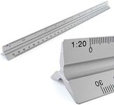 Aluminium Triangular Scale Ruler 1: 20, 1: 25, 1: 50, 1: 75, 1: 100, 1: 150, 30 cm Long Triangular Scale