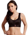 LIPOELASTIC PI Extra - Post-Surgery Bra for Women | Mastectomy Bra | Front Fastening Post-Surgery Bra for Optimum Recovery Black