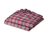 Bacati Crib Fitted Sheet, Red Plaids Yarn Dyed (Pack of 2)