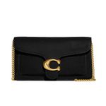 COACH Tabby Chain Clutch Black One Size, Black, One Size