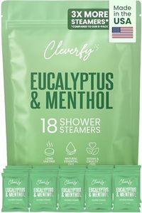 Cleverfy Shower Steamers Aromatherapy - 18 Pack of Eucalyptus & Mint Shower Bombs with Natural Essential Oils for Relaxation and Nasal Congestion. Stocking Stuffers for Women and Men.