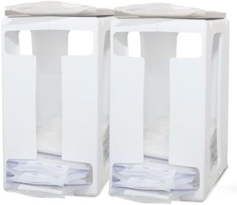 Nurse & Nourish 2 Pack Breast Milk Storage Tower - Convenient Storage for Milk Freezer Bags - Efficiently Store Milk in Freezer Organizer Tower - Breast Milk Storing Containers for Up to 120oz Milk