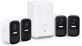 eufy Security eufyCam 2C 4-Cam Kit, Wireless Home Security System, 180-Day Battery Life, HomeKit Compatible, 1080p HD, IP67 Weatherproof, Night Vision, No Monthly Fee