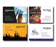 Business Cards Personalised 450gsm - Free Design Templates - Personalised Business Cards with Double Sided Printing - Matt or Gloss Lamination Available (Construction, Repair & Improvement)