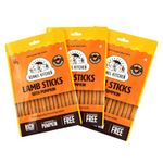 Kennel Kitchen Soft Baked Lamb with Pumpkin Sticks Treats for Dogs, 70g (Pack of 3) | Soft Dog Chew Sticks | Dog Treats for Adult Dogs and Puppies