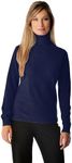 Cashmere Boutique 100% Pure Cashmere Turtleneck Sweater Women - Pullover, Slim Fit, Soft and Warm Long Sleeve Sweater - Navy, Large