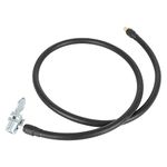 X AUTOHAUX 100cm 39.37'' Tyre Inflator Pump Hose with Locking Air Chuck for Car