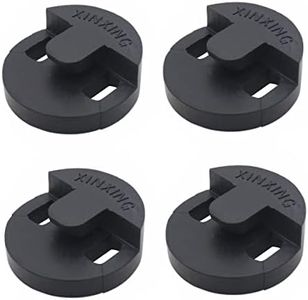 TUOREN 4Pack Rubber Cello Practice Mute Round Tourte Style Mute for Cello Practice Silencer, Black