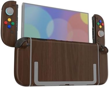 eXtremeRate DIY Replacement Shell Buttons for Nintendo Switch 2, Custom Full Set Rear Back Plate Controller Housing with Buttons for Switch 2 Handheld Console & Joycon 2 - Deluxe Version - Wood Grain