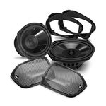 BOSS Audio Systems BHD14 Harley Davidson 6 x 9 Inch Saddlebag Speaker Kit – Fits Select 2014+ Road Glide and Street Glide Motorcycles, 300 Watts of Power Per Pair, Full Range, 2 Way, Sold in Pairs