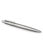 Parker Jotter Ballpoint Pen, Stainless Steel with Chrome Trim, Medium Point Blue Ink, Gift Box, Great for Stocking Stuffer, Teacher Gifts and Gifts for College Students