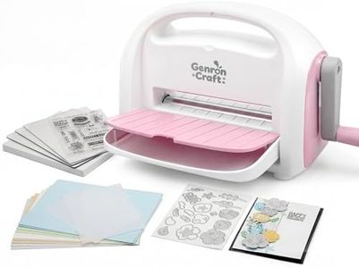 6inch Opening Size (A5) Die Cutting Machine,Manual Die-Cut Machine Kit,Foldable Die Cut and Embossing Machine for Scrapbooking,Cardmaking,DIY Paper Craft(Pink)