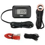 NInE-ROnG Digital Engine Temperature Gauge TEMP Measuring Instrument High Temperature Alert Use for Engine, Scooter, Motorcycle, Tractor, Outboard Motor