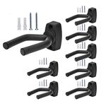 8 Packs Gun Racks Wall Mount Hanger Hook Holder Gun Storage Display for Rifle, Shotgun, Pistol, Airsoft, Baseball Bat, Bow and Guitar