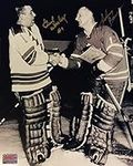 Signed Johnny Bower and Gump Worsley Photo - Hockey Memorabilia for Toronto and Montreal Fans