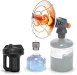 Portable Propane Heater, Tent Heater for Camping, 4,300 BTU 2 In 1 Propane and Butane Heater for Camping, Patio, Hiking, Garage, Ice Fishing, Safe Heat for Winter, High Altitude Ignition Assist