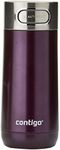 Contigo Luxe ‘Autoseal’ Travel Mug 354ml – Merlot | Thermalock Vacuum Insulation | Leak and Spill-Proof | Easy One-Handed Operation | Lockable Button | This Mug Fits Most Car Cup Holders