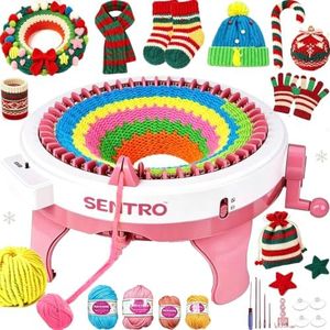 SENTRO 48 Needles Knitting Loom Machine for Adults, Beginners, Kids