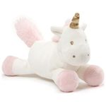 Baby GUND Luna Unicorn Stuffed Plush Rattle, 7”