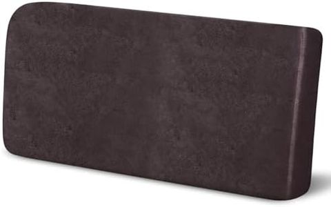 Leather Like Couch Cushion Covers Sofa Slipcovers Sets Couches Furniture Protector Covers for Sectional Armchair Loveseat Stretch Spandex Fabric, Machine Washable (1 Cushion Loveseat, Chocolate)