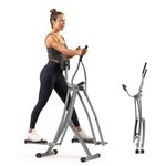 Sunny Health & Fitness Smart Air Walker Cross Trainer, Folding Home Glider Machine, Low-Impact 76 cm Stride Senior Elliptical for Indoor Cardio Exercise Machine, Free SunnyFit App Bluetooth Connection