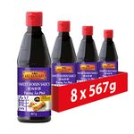 Lee Kum Kee Sweet Hoisin Sauce, Vegan, No Added MSG, 567 g (Pack of 8)