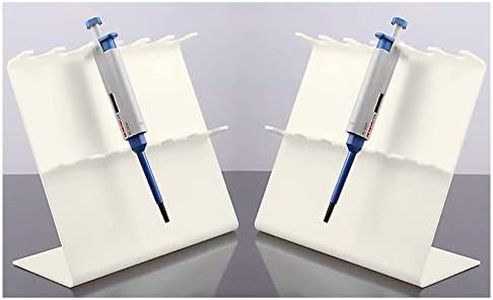 2pcs Pipettor Stand，Laboratory Pipette Stand ，Plastic Pipette Rack Hold up to 6 Pipettors (Doesn't Include Pipettors)