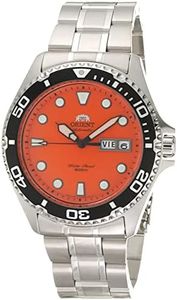 Orient Ray Raven II Automatic Orange Dial Mens Watch FAA02006M9