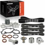 A-Premium Engine Timing Belt Kit with Water Pump Tensioner, Seals & Idler DOHC 5VZFE V6 3.4L Compatible with Toyota 4Runner 96-02, Tacoma 95-04, Tundra 00-04, T100 95-98, Replace# TKT-025, TCKWP271B