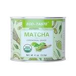 Matcha Green Tea Powder-4oz(113g) Tin, 100% Natural & Pure, Ceremonial Grade, No Additives or Fillers, NO GMO