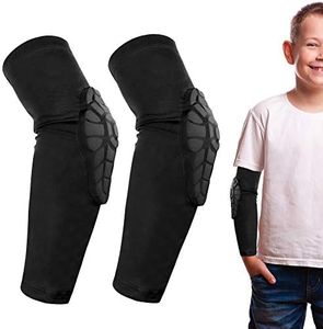 AceList Kids/Youth 6-12 Years Sports Honeycomb Compression Knee Pad Elbow Pads Guards Protective Gear for Basketball, Baseball, Football, Volleyball, Wrestling, Cycling.