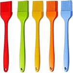 Basting Brushes, Silicone Basting Pastry Brush, Kitchen Brush for Cooking, Heat Resistant Brush for Baking Food, Grilling, and Spreading Oil, Butter, BBQ Sauce