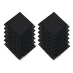 HOULIFE Women's Lace Handkerchiefs, Soft Cotton Embroidery Black Ladies Hankies with Lace Border, Black-12pcs, 12 PCS