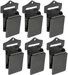 Wise Linkers Wall Clips Matte Black for Rug Hanging and Animal Hide Hanging (Pack of 6) Rug Grippers/Rug Clips/Rug Hangers from