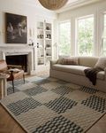 Loloi Chris Loves Julia Bradley Collection BRL-01 Beige/Midnight 3' x 7' Runner Rug