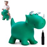 U&C Planet Animal Hopper for Toddler, Dinosaur Hopper for Kids, Bouncy Horse Hopping Toy, Ride on Dino Hop, Christmas Birthday Gift for 2 3 4 5Years Old Hop Along Yard Indoor Outdoor