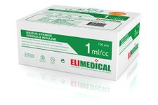 Elimedical Veterinary Syringe U-100 1ml 29g x ½” 100pcs/box 10LDS2913B