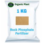 ORGANIC PLANT Rock Phosphate Fertilizer For Plants-(1kg) All Purpose Crushed Powder for Fruiting, Vegitable &Flowering Home Garden