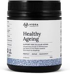 Hydra Longevity Healthy Ageing Supplement Powder, Anti-Ageing Effects, Contains Mitochondrial and Nrf2 Activators, Antioxidants Rich Nutrient-Dense, Non-GMO, Vegan, 180 Grams (30 Servings)