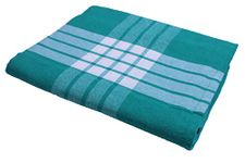 THARUNSHA ELITE 100% Cotton Hospital Bedsheet/Hospital Blanket/Hotel Bedsheet/Home use Single Size Blanket - (60 inch 90 inch) Green Set of 1