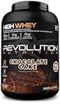 Revolution Nutrition, High Whey, Protein Powder, Whey Isolate, Superior Formula, Gluten Free, Lean Muscle Mass For Men & Women, 25g of Protein Per Scoop, 908 g, 24 Servings (Chocolate Cake, 2 Pound)