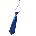 VilaGi Kids Tie, Pre-Tied Kids Necktie, Boys Ties Neckties Adjustable Blue Elastic Neck Ties for Boys Girls Child for Formal Wear Wedding Prom Graduation School Uniforms,29cm