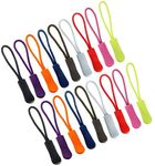 CKANDAY 90 Pcs Colorful Zipper Extension Pulls, 9 Colors, Durable Nylon Cord Zip Replacement Tag Fixer Slider with Non-slip Gripper for Bags,Backpacks,Jackets,Luggage,Purses,Handbags,Clothes,Pencil Pouch &Tents