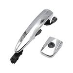 Exterior Chrome Door Handle, Car Left Front Door Handle Replacement for Nissan Sentra 2013-2018 Nissan Maxima 2009-2014 Nissan Murano 2009-2014 Replace 12459871 806469N00A