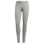 Adidas Women Fitted Fit Tights(GV6017_Medium Grey Heather/White_L)