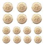 YaHoGa 14pcs Gold Blazer Buttons for Men's Suits Blazers Sport Coats 20mm 15mm Metal Shank Suit Buttons Set for Sewing Coats Suits Blazers (MB20080)