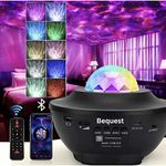 Aurora Lights Star Projector, Galaxy Projector with Remote Control, Sky Night Light Projector for Kids Adults, Bluetooth Music Speaker, Room Decor for Bedroom/Ceiling/Party/Home