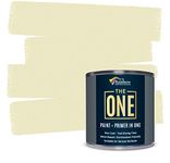 THE ONE Paint & Primer: Most Durable Multi Surface Paint, Front Door, Walls, Bathroom, Kitchen, Tile Paint and More - Quick Drying Paint for Interior/Exterior (Cream Matte, 250ml.)