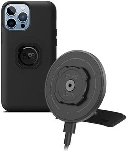 Quad Lock Adhesive Dashboard/Console Car Phone Holder Kit with MAG Wireless Charging Head V2 and MAG Phone Case for iPhone 13 Pro Max
